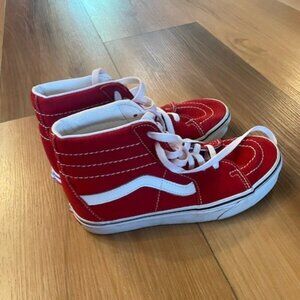Red High Top Women's Vans